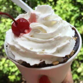 Gluten-free sundae from Glacier Ice Cream